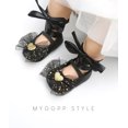 thumbnail image 1 of ITFABS Girl Cute Bowknot Shoes, Toddler Riband Sequins Flower Lace Footwear, 1 of 1