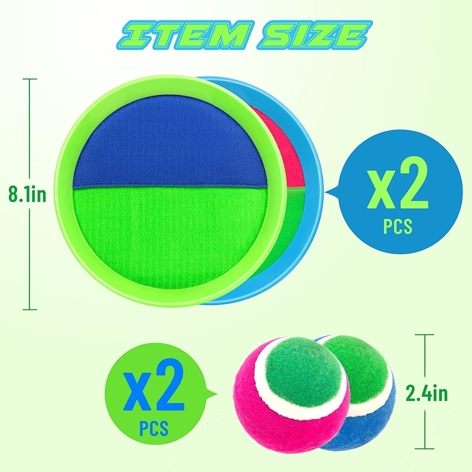 Homotte Toss Game Set for Kids Age 3 4 5 6 7 8+, Toss and Catch Game Toys, Outdoor Playground