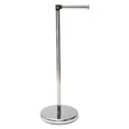 thumbnail image 6 of Sleek Chrome Toilet Paper Holder with Folding Arm and Reserve Compact Freestanding Metal Holder, 6 of 6