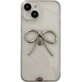 thumbnail image 7 of Simple 3D Bow Clear Soft Phone Case Compatible with iPhone Case (Gold,iPhone 12 Pro), 7 of 7
