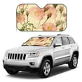 thumbnail image 3 of YFYANG Front Windshield Sun Shade, Pink Vintage Flowers Foldable Car Visor for Cars, Trucks, SUVs, Medium, 3 of 9