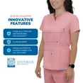 thumbnail image 2 of Doctor's Choice Elite -Rx Scrubs Women's Scrub Top Pink S - XXXL, 2 of 10