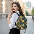 thumbnail image 6 of Quilted Backpack Fashion Backpack 11.41 * 6.1 * 14.17 Inch Women's Fashion Backpack Picnic Shopping Travel Out Sports backpack Pretty Flowers1, 6 of 7