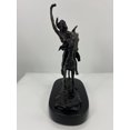 thumbnail image 6 of "The Scalp" a Hand Made American Bronze Sculpture By Frederic Remington Mini Size 12"H x 9"L x 5"W, 6 of 6
