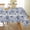 Blue & White Floral-b, variant on Verolix Floral Tablecloth 60 x 84 Inch Rectangular, Decorative Waterproof Polyester Table Cover, Botanical Print Table Cloth for Dining Kitchen Party Indoor Outdoor