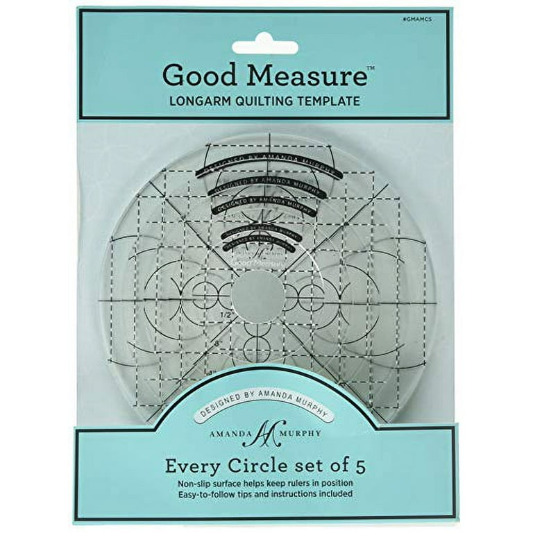 Longarm quilt machine circle ruler
