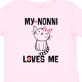 thumbnail image 4 of Inktastic Nonni Loves Me Granddaughter Kitty Cat Girls Toddler T-Shirt, 4 of 5