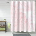 thumbnail image 2 of Shower Curtain Pink Marble Shower Curtains for Bathroom Decor Geometric Abstract Texture Shower Curtain Sets with Hooks Waterproof Fabric Bath Curtain Standard 72" X 72", 2 of 5