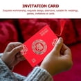 thumbnail image 2 of KAKOWELY 10Pack Wedding Invitation Kit Red Paper for Friends and Family Events, 2 of 8