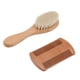 thumbnail image 5 of Cepillo para El cabello para bebés ANGGREK Juego de peine y cepillo de Cerdas de Cabra naturales, 5 of 8