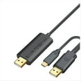 thumbnail image 1 of Cable de Transferencia de Datos de PC A PC USB 2.0+Tipo-C Sincronización de Archivos Compartir Teclado y Mouse Transferencia Directa de Archivos por Red Puente Cable de Copia, 1 of 5