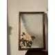 thumbnail image 2 of Bandeja de té de madera rectangular retro, adornos de almacenamiento, bandeja de postre, bandeja de esmalte cloisonné, bandeja de bricolaje, vidrio en relieve Haitang, 2 of 5
