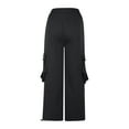 thumbnail image 5 of Dgankt Plus Size Womens Clothing Women Baggy Streetwear Wide Leg Pants with Pockets High Waist Drawstring Goth, 5 of 8