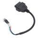 thumbnail image 2 of 16Pin OBD Cable Connector Adapter ABS Black Motor Diagnostic Tool for Truck Vehicle Motorcycle, 2 of 4