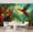 Color 1, variant on Wall Mural Peel and Stick Scenic Mediterranean Coastal Village Sunset Vibrant Flowers Turquoise Self-Adhesive Wallpaper Removable Wall Decal Wall Sticker Home Decor for Living Room Bedroom 100"x144"