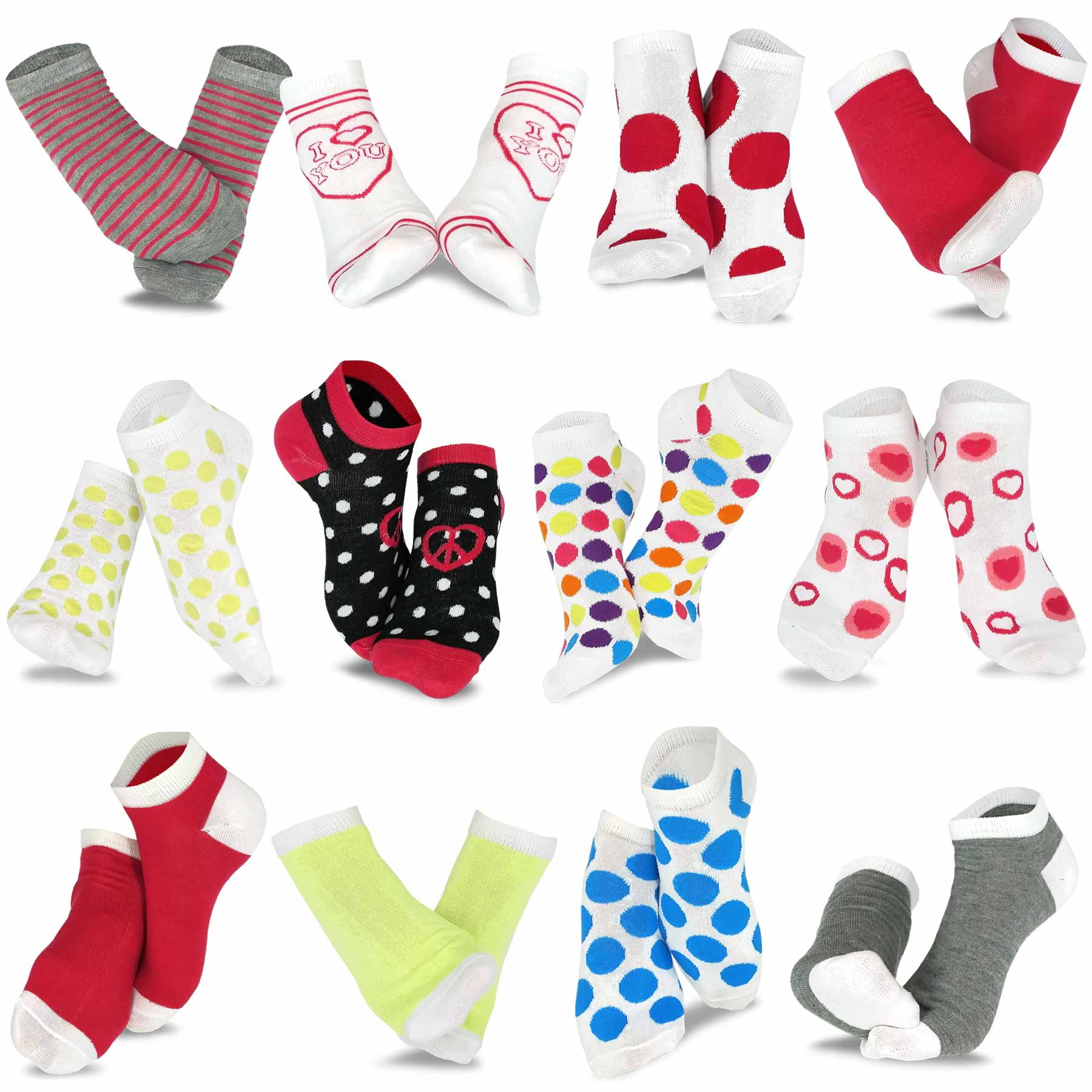  I Love Hungary Red Heart No Show Socks Athletic Ankle Sock  Printed Low Cut Socks for Men Women 5 Pairs : Sports & Outdoors