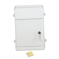 thumbnail image 2 of veasfak Wall Mounted Mailbox Hanging Post Box Collection Box Door House Key Drop Box White, 2 of 9