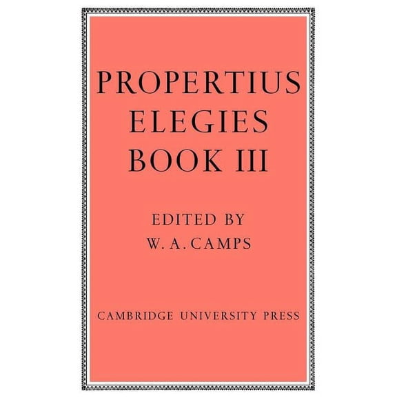 Elegies Bk 3 Camps, (Paperback)