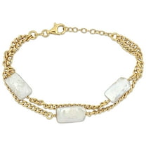 Everly Women's Cultured Pearl Yellow Gold Plated Bracelet