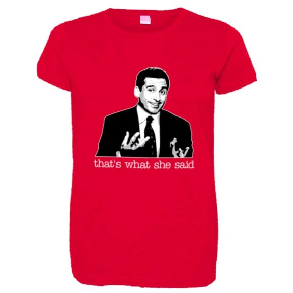PleaseMeTees™ Womens Thats What She Said Office Michael Scott HQ Tee