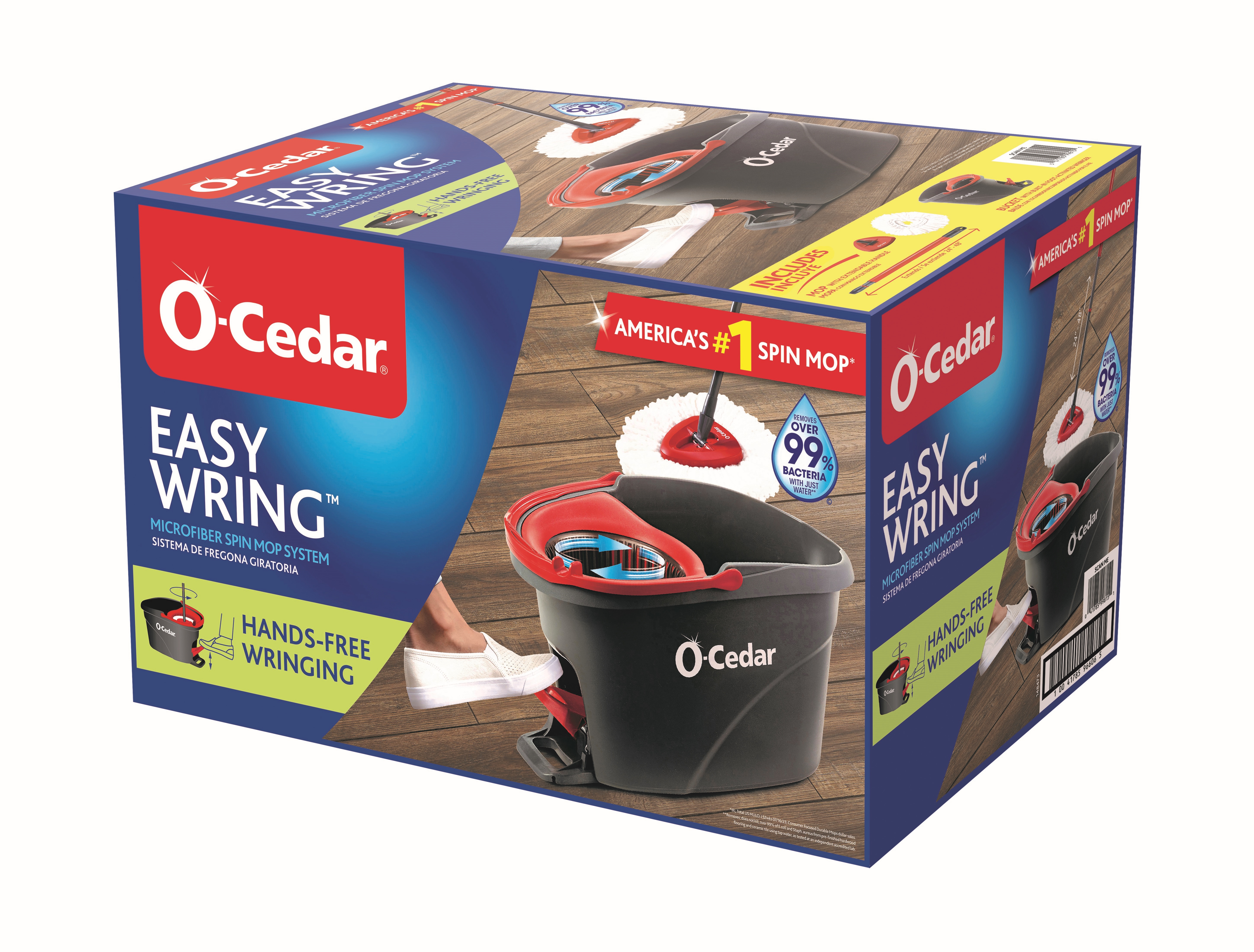 O-Cedar EasyWring Spin Mop & Bucket System - image 3 of 23