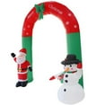 thumbnail image 3 of Hight 8FT Navidad inflable Papá Noel y muñeco de nieve Arch Yard MABOTO Decoración navideña, 3 of 7