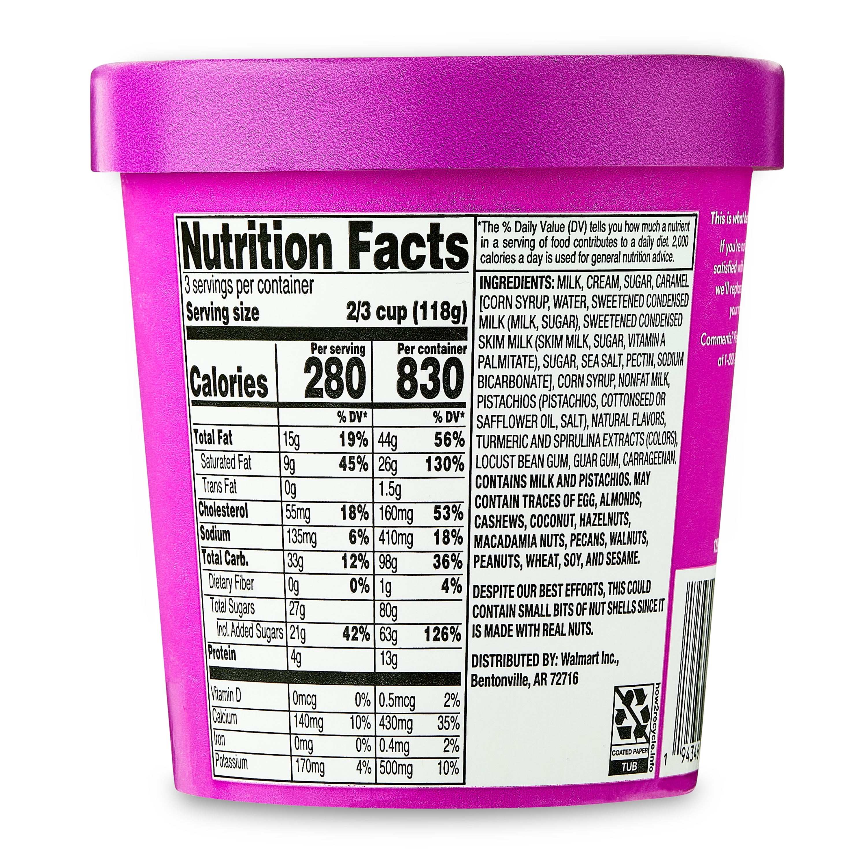 bettergoods Pistachio Salted Caramel Premium Ice Cream, 16 fl oz