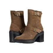 Kenneth Cole New York Women's Rhode Heel Buckle Ankle Boot, Dark Taupe, 7.5 M US
