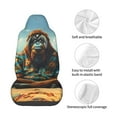 thumbnail image 4 of Picia Forest Meditating Gorilla Print Waterproof Sweating Car Seat Cover for Post Gym Workout, Running, Beach and Hiking, Universal Fit Anti-Slip Bucket Seat Protector, 4 of 5