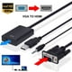 VGA Mâle vers HDMI Sortie 1080P HD+ Audio TV AV HDTV Adaptateur Convertisseur de Câble Vidéo – image 1 sur 3