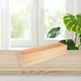 thumbnail image 3 of GARVALON rectangle unfinished wood boxes Storage Box for Home Organization 1Pcs, 3 of 5