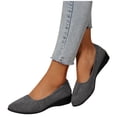 thumbnail image 4 of Women's Wedge Heel Slip On Shoes Solid Color Comfortable Mid Heel Breathable Casual Daily Walking Shoes Weekly Price Drops & Special Offers, 4 of 9