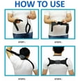 thumbnail image 5 of Corrector de postura - Soporte lumbar ajustable y transpirable con correa para hombres y mujeres, enderezador de clavícula -z, 5 of 5