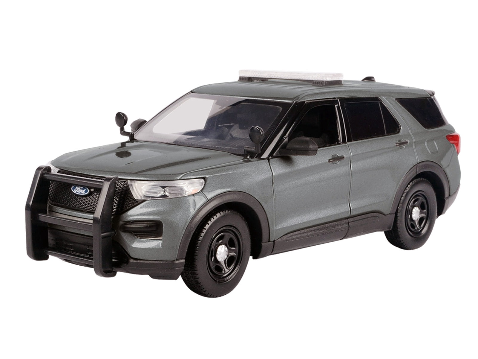 2022 Ford Police Interceptor Utility Unmarked Gray Metallic "Builder's Kit" 1/24 Diecast Model Car by Motormax