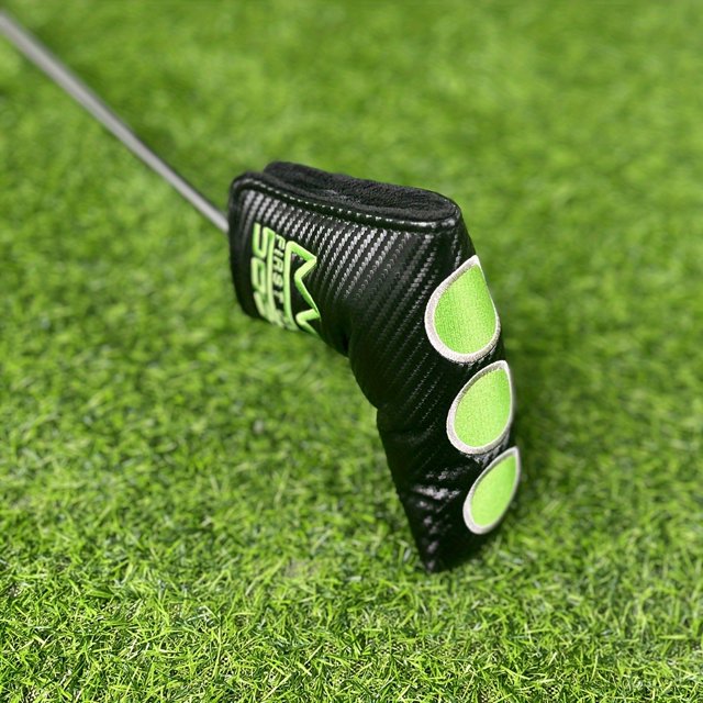 1pc Golf Club Head Cover, Golf Putter Cover, Golf Club Accessories Black Putter
