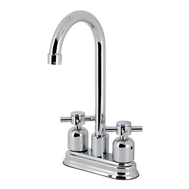Kingston Brass FB8491DX Concord Robinet de Bar à Arc Haut 4 Pouces, Chrome Poli
