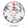 thumbnail image 2 of B Hemmed Edge Christmas Tree Skirt 35 Inches Fluffy Texture Ideal For Festive Decorations Seasonal Holiday Display Under Tree Home Accent, 2 of 8