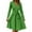 Dark Green, variant on Dresses for Women 2025 Long Sleeve Trendy Teacher Dress Winter V Neck Dresses Empire Waist Business A-Line Solid Color Dress Brown L