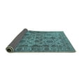 thumbnail image 2 of Ahgly Company Indoor Square Oriental Turquoise Blue Industrial Area Rugs, 8' Square, 2 of 4