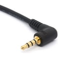 thumbnail image 3 of Short 3.5mm Audio Cable, Gold Plated 90 Degree 3.5 Male to 3.5mm Male Stereo Jack Plug 4-Pole Connector for Car Aux for Samsung, Smartphones, MP3 Players,Car Stereos, 3 of 5