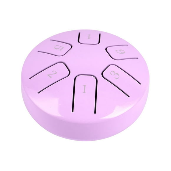 6 Notes 3.8-inch Mini Steel Tongue Drum Hand Pan Drum Zen Drum Percussion Instrument with