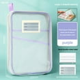 thumbnail image 1 of HOZADOIE Storage Device Home Essentials -Shaped Subject Classification Bag Mesh File Bag Thickened Subject Bag Exam Paper Book Storage Bag, 1 of 5