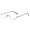 Grey, variant on Half Reading Glasses - Half Rim Metal Frame Glasses Spring Hinge Readers for Men and Women