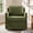 Green, variant on Spruce & Spring Upholstered Ottoman Footstool with Padded Cushion for Living Room and Bedroom, Sand