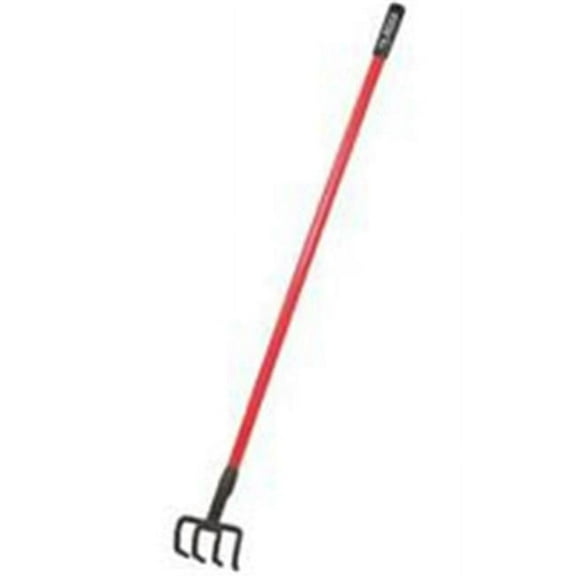 Bully Tools Four Tine Cultivator,Long Fiberglass Ha 92334