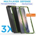 thumbnail image 4 of For Samsung Galaxy S26 Case, 3-in-1 Rugged Shockproof Protective Cover with Hard Shell and Soft Rubber Bumper, Drop Protection Armor, Grey, 4 of 6