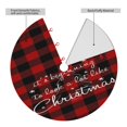 thumbnail image 4 of Faldas para árbol de Navidad a cuadros de 48 pulgadas, gruesas, para decoración navideña de invierno, para decoración rústica de Navidad, 4 of 8