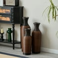 thumbnail image 7 of Handmade Rattan Floor Vase (Set Of 3), Tall Vase, Two-Tone Finish, Flower Decorative Vase, 7 of 7