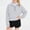 C Gray, variant on DJDLJWCJ Girls Pullover Sweatshirt 5-14 Quarter Zip Stand Collar Kids Sweatshirts Loose Fit Casual Sweatshirts with Pocket White Size 13