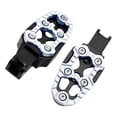 thumbnail image 2 of Wzmzjy Generic Motorcycle Foot Pegs Accessories Easy to Install Motorbike Footrests Silver, 2 of 9